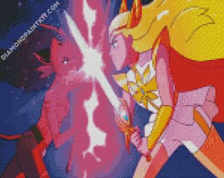 Catra And SheRa diamond painting