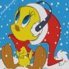 Christmas Tweety Bird diamond painting