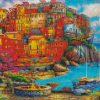 Cinque Terre Buildings diamond painting