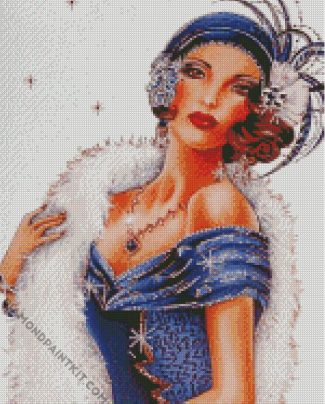 Classy Deco Lady diamond painting