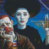 Clown Trumpet Player diamond painting