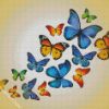 Colored Butterflies diamond painting