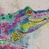 Colorful Alligator diamond painting