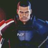 Commander Shepard diamond painting