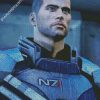 Commander Shepard Mass Effect diamond painting