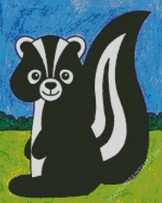 Cute Skunk diamond painting