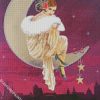 Deco Lady On Moon diamond painting