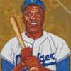 Dodgers Jackie Robinson Art diamond painting