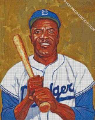 Dodgers Jackie Robinson Art diamond painting