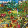 Dogs Playground diamond painting