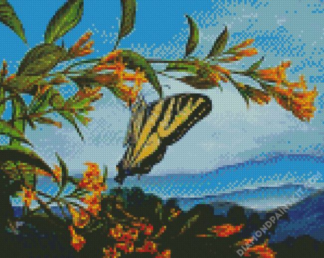 Eastern Tiger Swallowtail Butterfly diamond painting