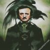 Edgar Allan Poe And Cat diamond painting