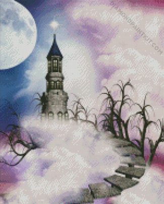 Fantasy Castle Path diamond painting