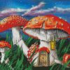 Fantasy Toadstools House diamond painting