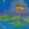 Fantasy Tree House Art diamond painting