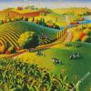 Farm Plantation Landscape diamond painting