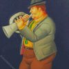 Fat Trumpet Player diamond painting