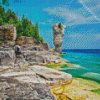 Flowerpot Island Ontario diamond painting