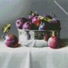 Fresh Plums In Bowl diamond painting