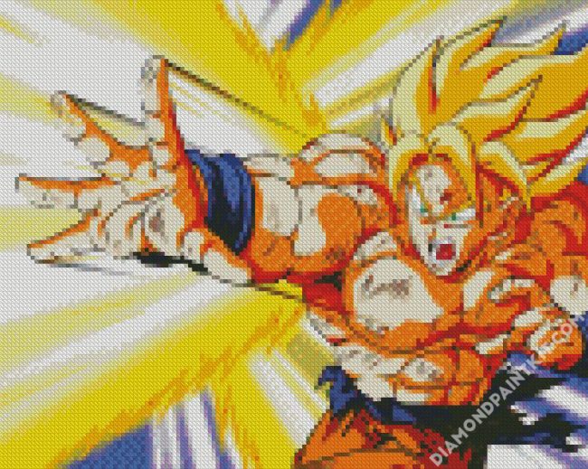 Goku Super Saiyan diamond painting