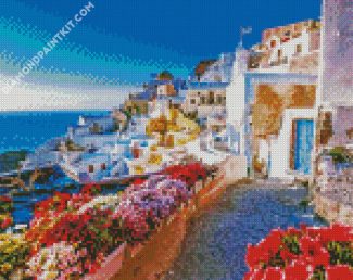 Greece Thira City diamond painting