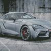 Grey Toyota Supra diamond painting