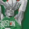 Illustration Jayson Tatum diamond painting