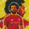 Illustration Mohamed Salah diamond painting