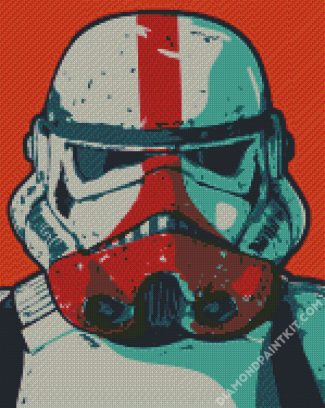 Illustration Stormtrooper diamond painting