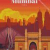 Indian Mumbai Poster diamond painting