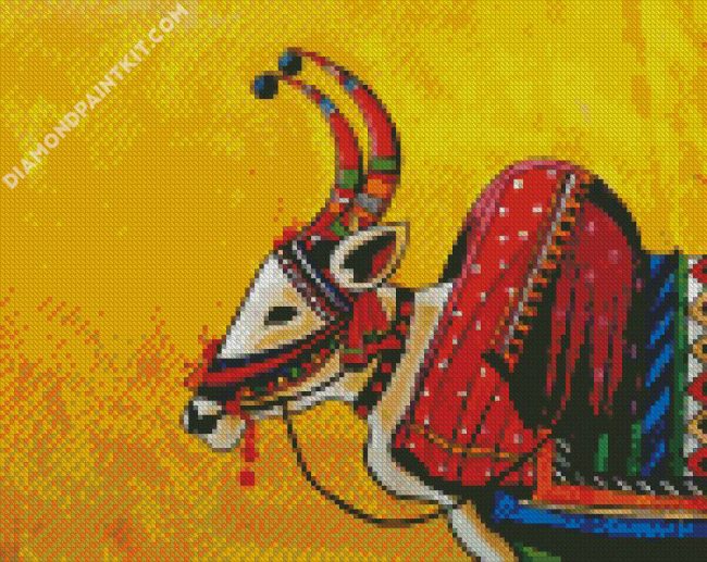 Indian Ox diamond painting