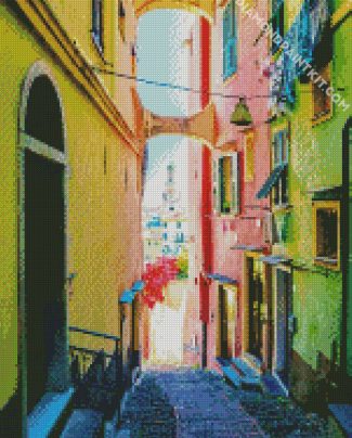 Italy Sanremo Old Town diamond painting