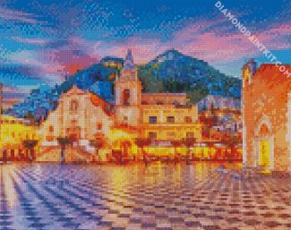 Italy Sicily Taormina diamond painting