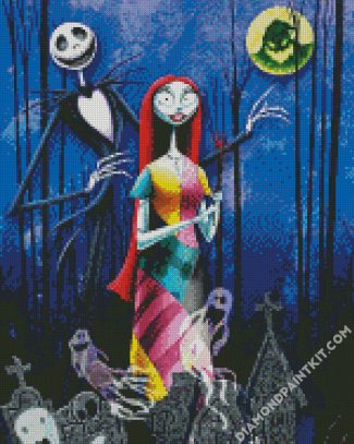 Jack And Sally diamond painting