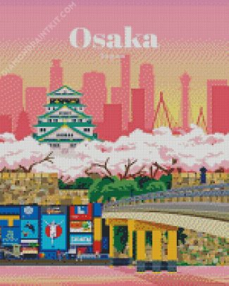 Japan Osaka Poster diamond painting