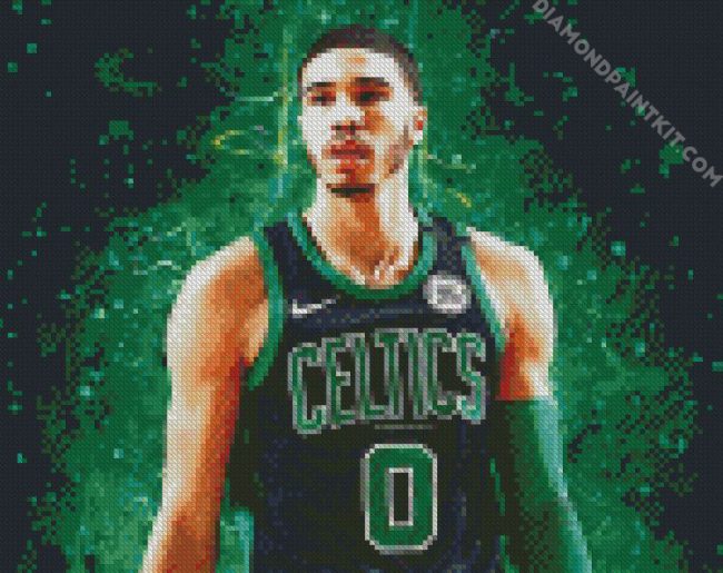 Jayson Tatum Player Art diamond painting