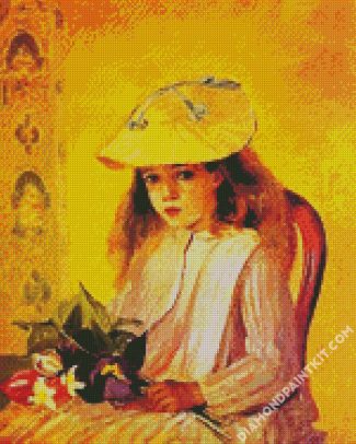 Jeanne Portrait Camille Pissarro Art diamond painting