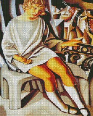 Kizette On The Balcony Lempicka diamond painting