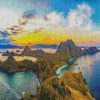 Komodo Island At Sunset diamond painting