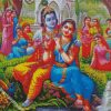 Krishna With Radha diamond painting