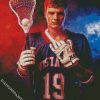 Lacrosse Player Art diamond painting