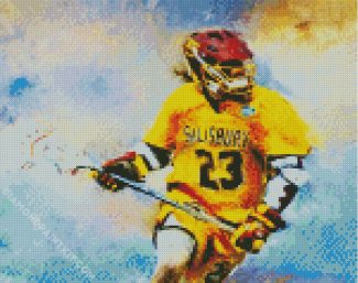 Lacrosse Player diamond painting