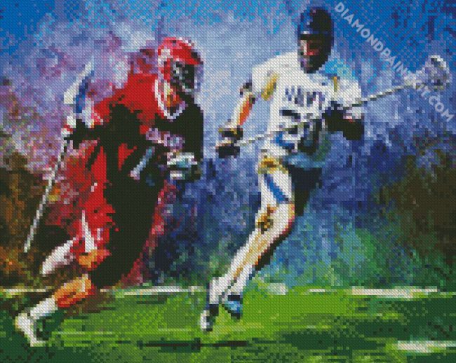 Lacrosse Players diamond painting