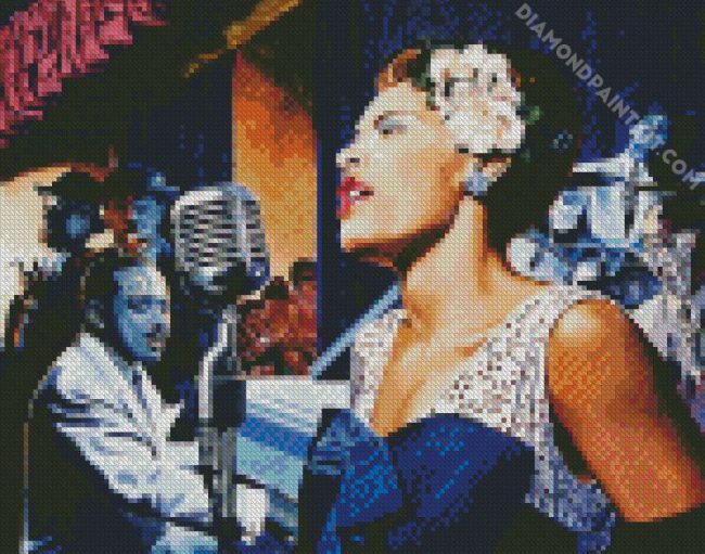 Lady Singing diamond painting