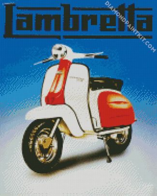 Lambretta Scooter diamond painting