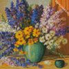 Larkspur Flowers Vase diamond painting