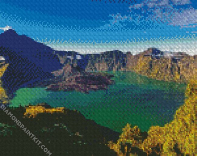 Lombok National Park diamond painting