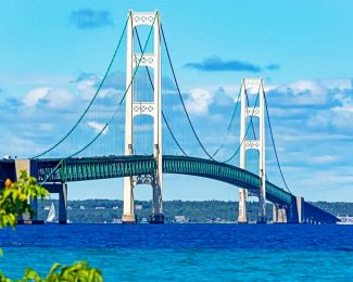 Mackinac Bridge diamond painting