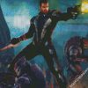 Mass Effect Commander Shepard diamond painting