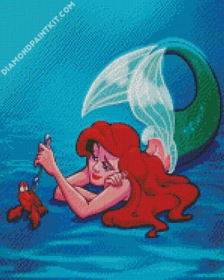 Mermaid And Sebastian diamond painting